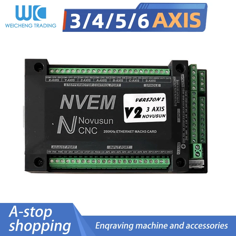 Новая интерфейсная плата Ethernet MACH3 3-осевая 4-осевая 5-осевая 6-осевая Плата