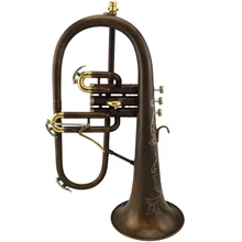 Профессиональный винтажный кофейный цвет тон Bb flugelhorn