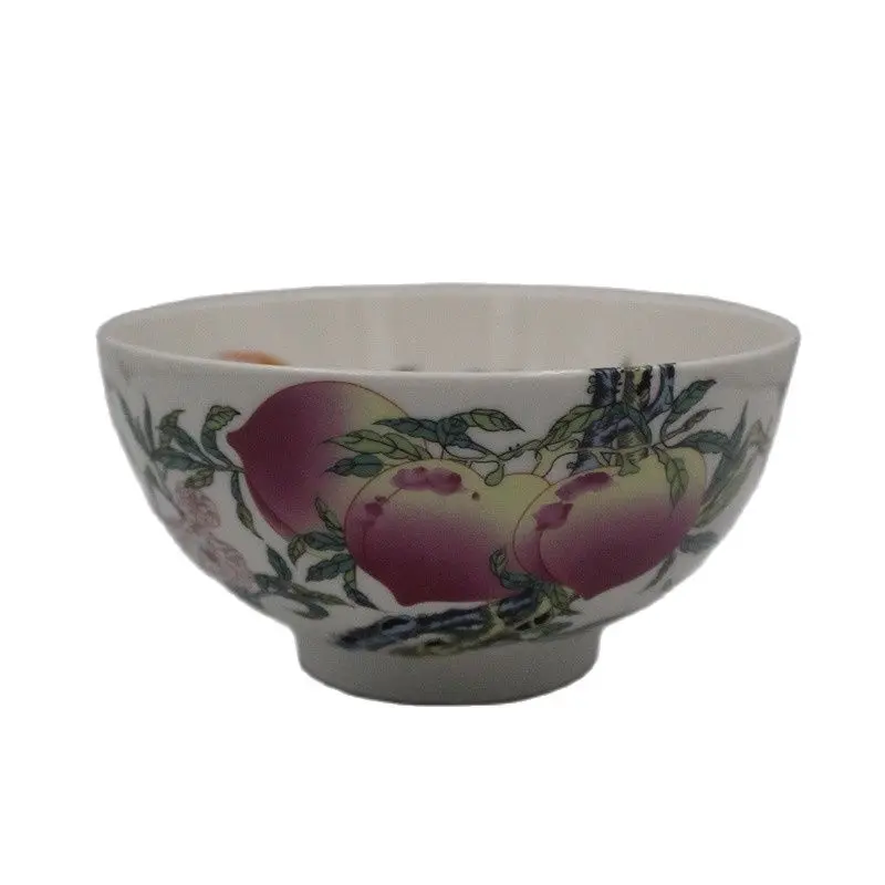 

Qing Qianlong pastel bowl with nine peach patterns
