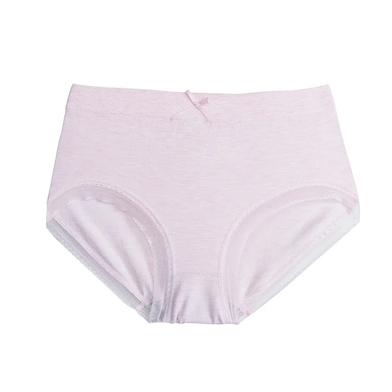 

2021 Underwear Women Cute Sexy Lingerie Lace Trim Panties With Bowknot Cotton Buttocks Breathable Soft And Comfortable Briefs