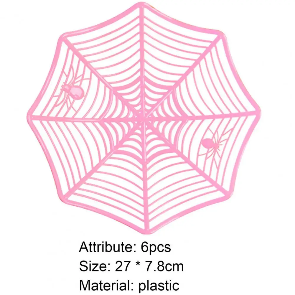 

Fruit Basket Spider Web Design Multifunctional Plastic Dessert Candies Plate Trick or Treat Halloween Decoration Party Supplies