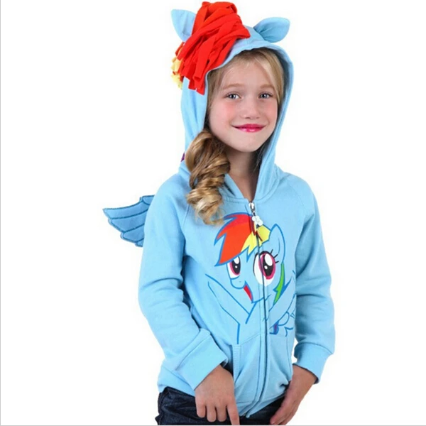 Пальто для девочек Осенние плюшевые толстовки с капюшоном рисунком кролика