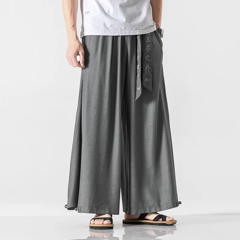 Повседневные широкие брюки свободные бриджи большого размера в стиле Харадзюку