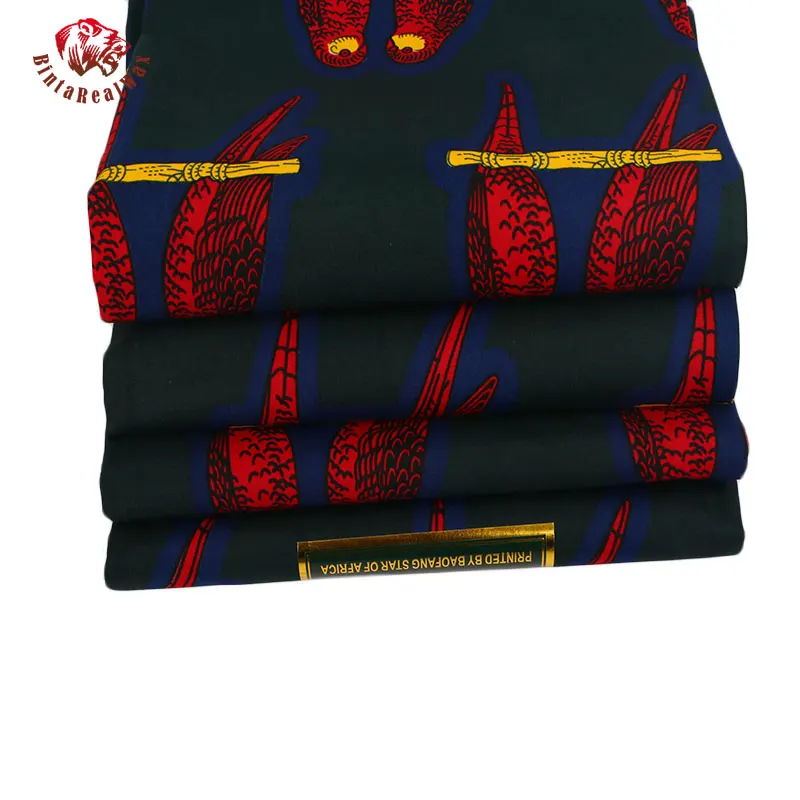 2019 Анкара Африки полиэстер воск принты ткань бинта реальные высокое качество 6