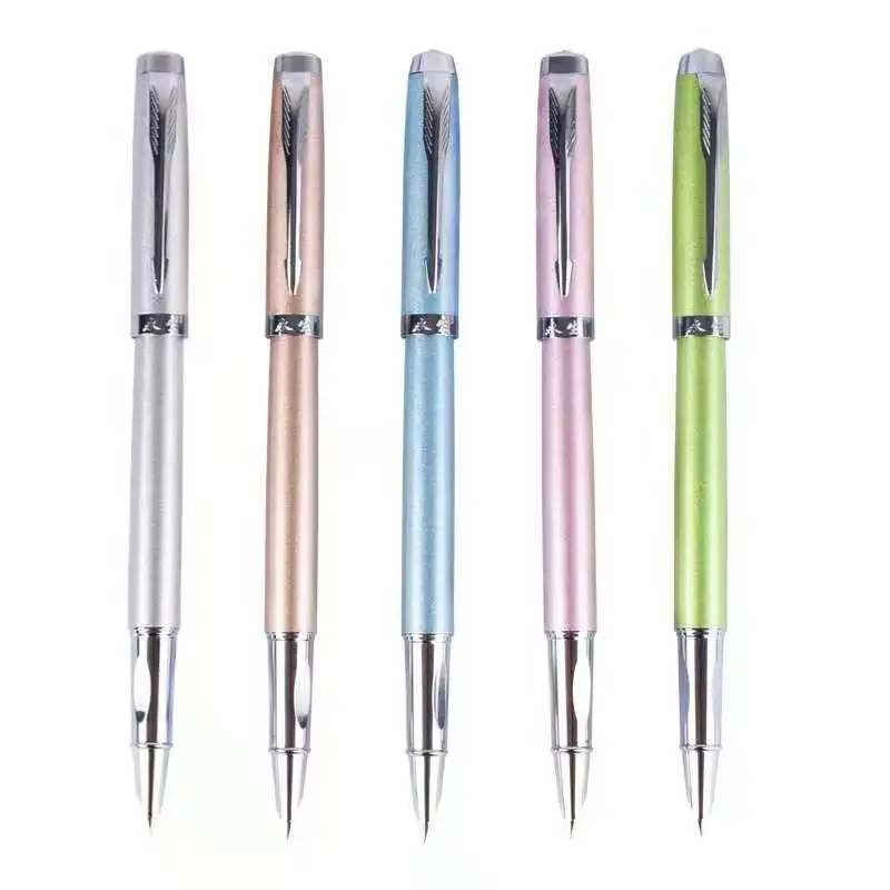 

Wing Sung 3387 Fountain Pen Financial Ink Pen F Nib Converter Filler Business Stationery Office school supplies Writing Pen Gift