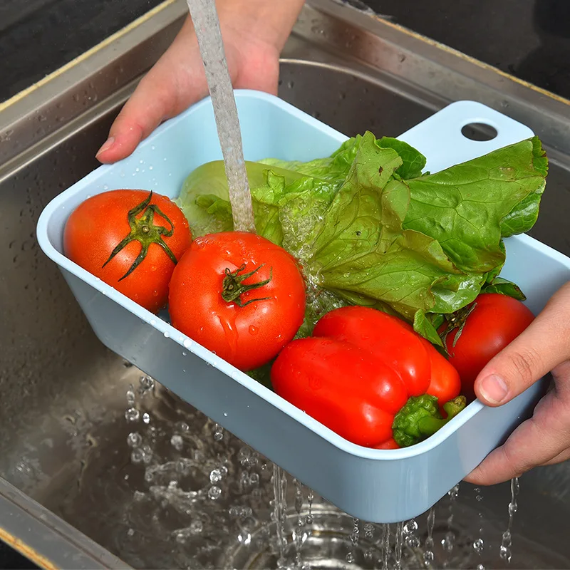 

Multi-functional Cutting Board with Drain Basket Multi-functional Sink Water Draining Cutting Board PP Cutting Boards Creative C