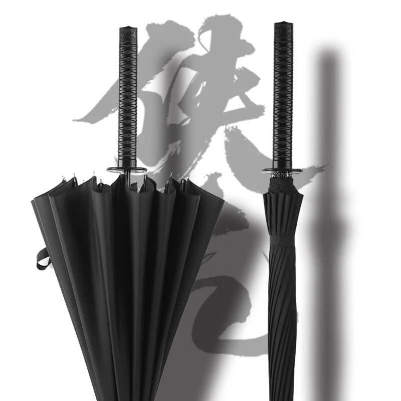 

Self Defense Cool Folding Umbrella Handle Fabric Beach Umbrella Windproof Samurai Sword Paraguas Katana Outdoor Product BJ50YS