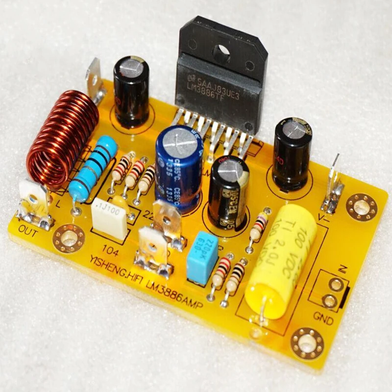 KYYSLB 60 Вт 8 Ом DC двойной 40 в LM3886 усилитель мощности плата может быть подключена в параллельной домашней аудио HIFI усилитель мощности