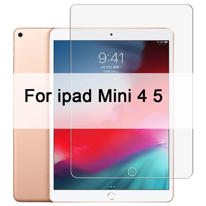 For Mini 4 5 9H закаленное стекло для iPad 10,2 дюймов 2.5D полное покрытие экрана протектор для iPad Pro 11 Air 2 3 MiNi 5 4 3 2 стекло - Цвет: For Mini 4 5