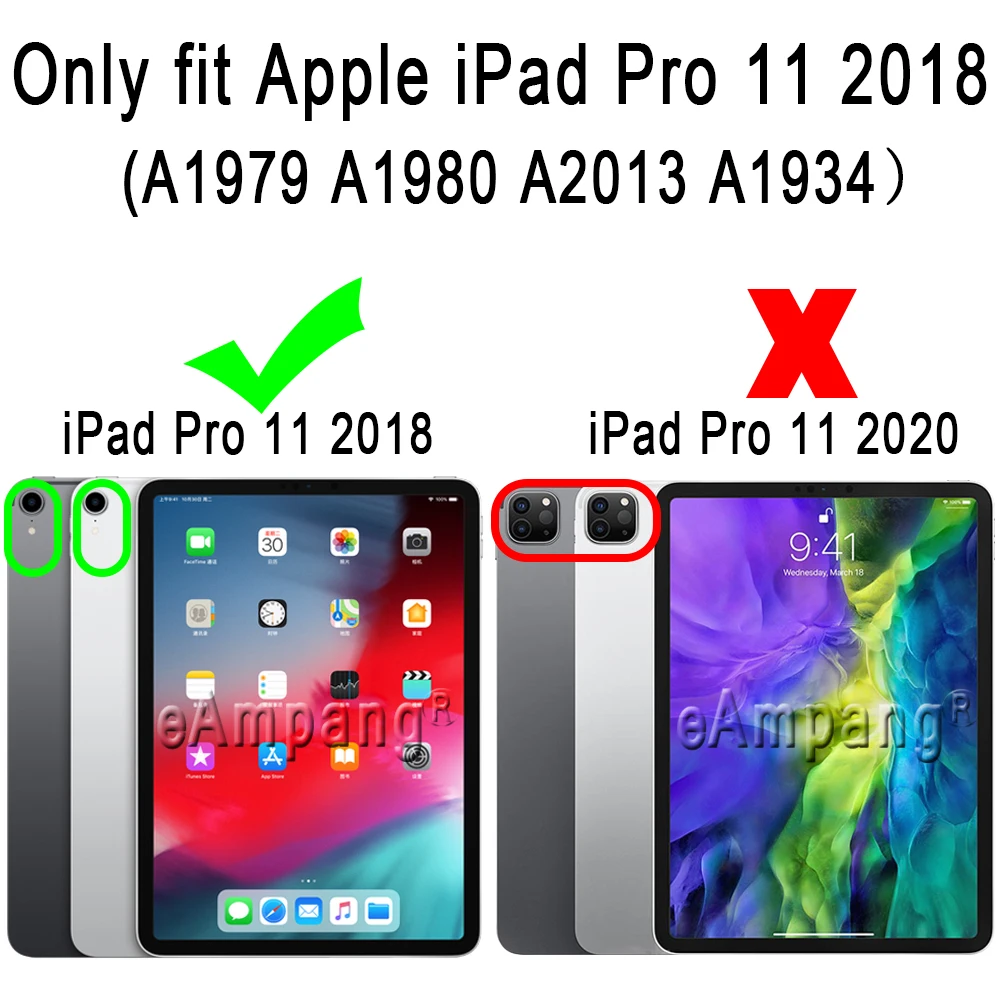 Armor Silicon + PC Heavy Duty Kids Children Safe Cover Case for Apple iPad Pro 11 2018 A1980 A1979 A2013 A1934 Screen Protector |