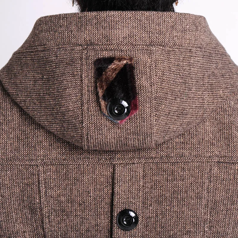 

New Plus Size 5XL Women Coat Winter Faux Fur Warm Outwear Middle-aged Fashion Casual Hooded Coat Plush Thick Wool Coats