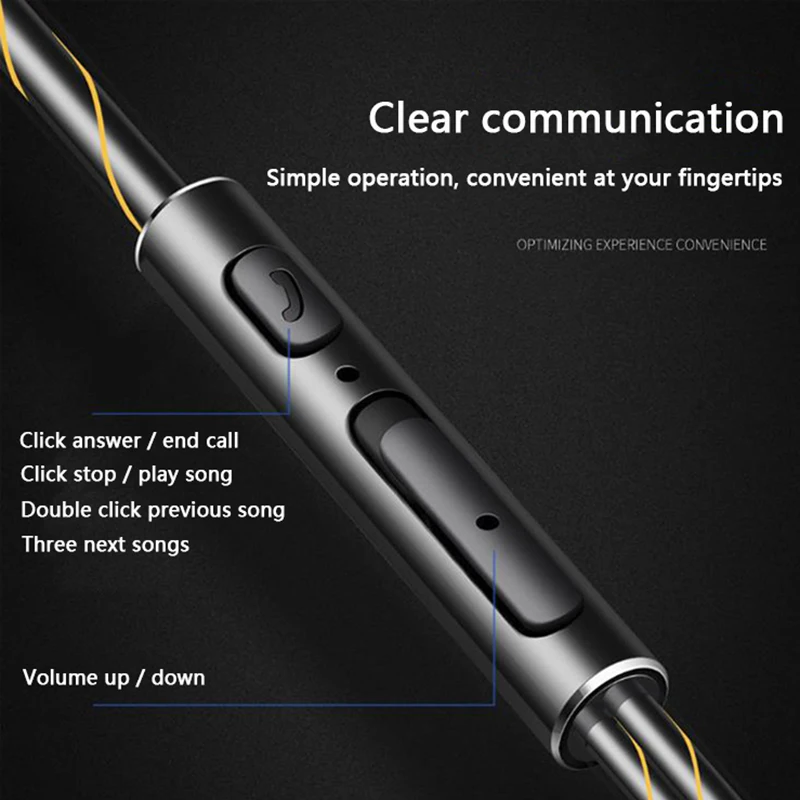 Проводные наушники вкладыши с двойным драйвером басовый сабвуфер Hi Fi 6D