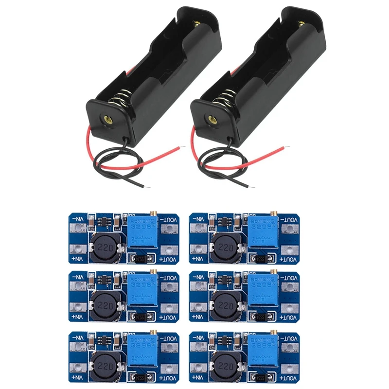 

2 шт., держатель для батарей MT3608 DC 2A
