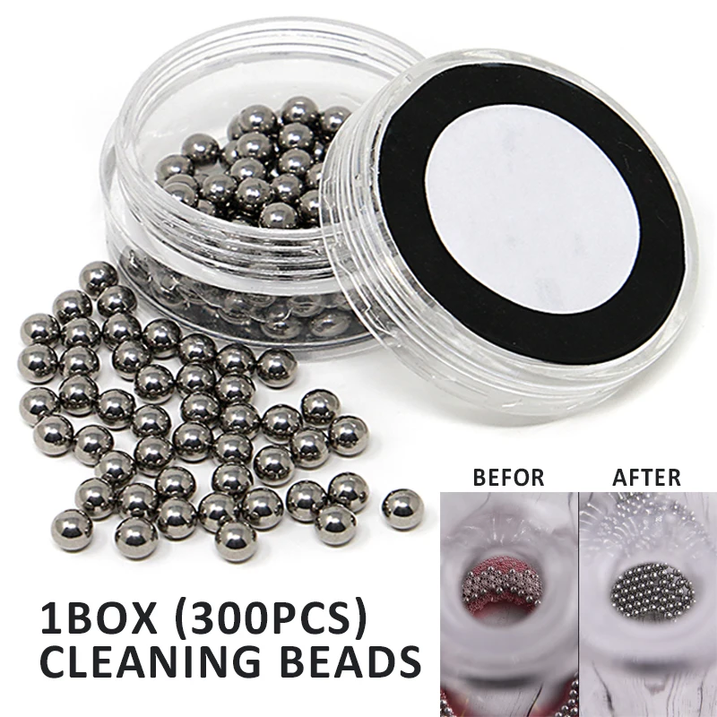 

300pcs Stainless Steel Wine Tea Stains Clean Decanter Cleaning Beads Glass Bottle Cleaning Ball Pellets