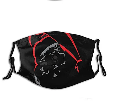 

Washable Elastic Earloop Face Mask Christmas Cotton Mouth Mask Fashion Black Mask For Adults Halloween Cosplay Christmas mask