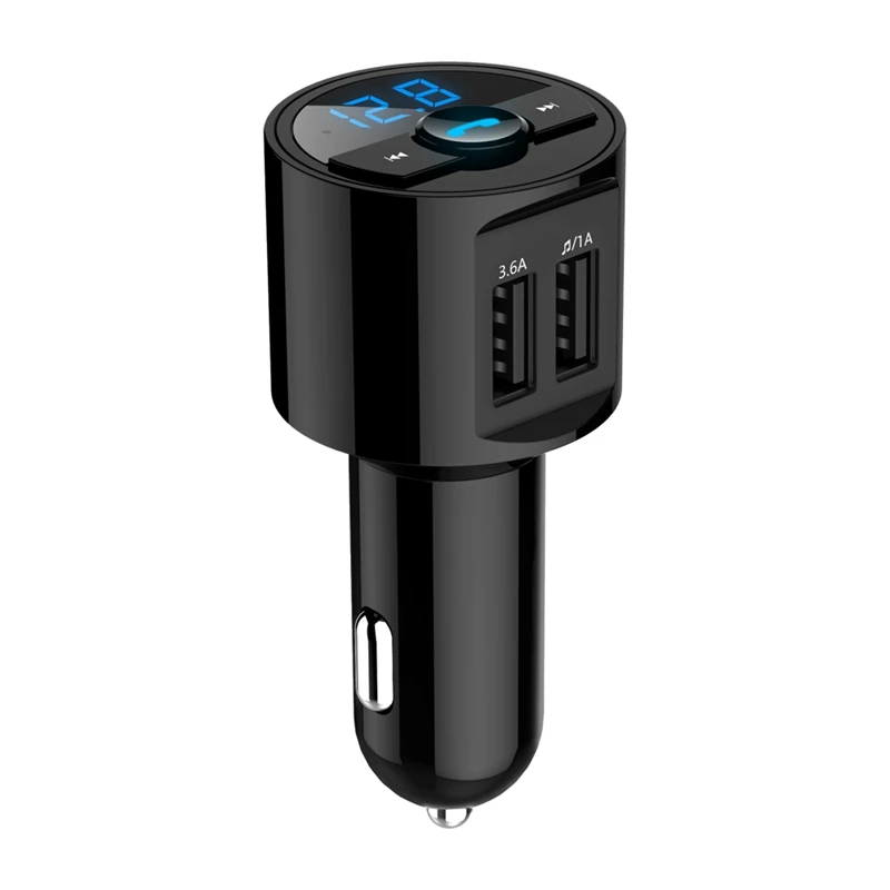 Автомобильный комплект Bluetooth fm передатчик mp3 плеер светодиодный дисплей с двумя