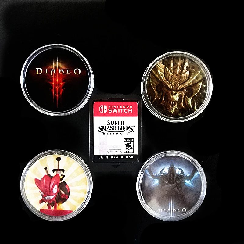2 шт./партия Diablo 3 игровая карта NFC Монета тег Amiibo NS switch Ntag215 новые данные seting включают Элитные секретные территории Loot Goblin