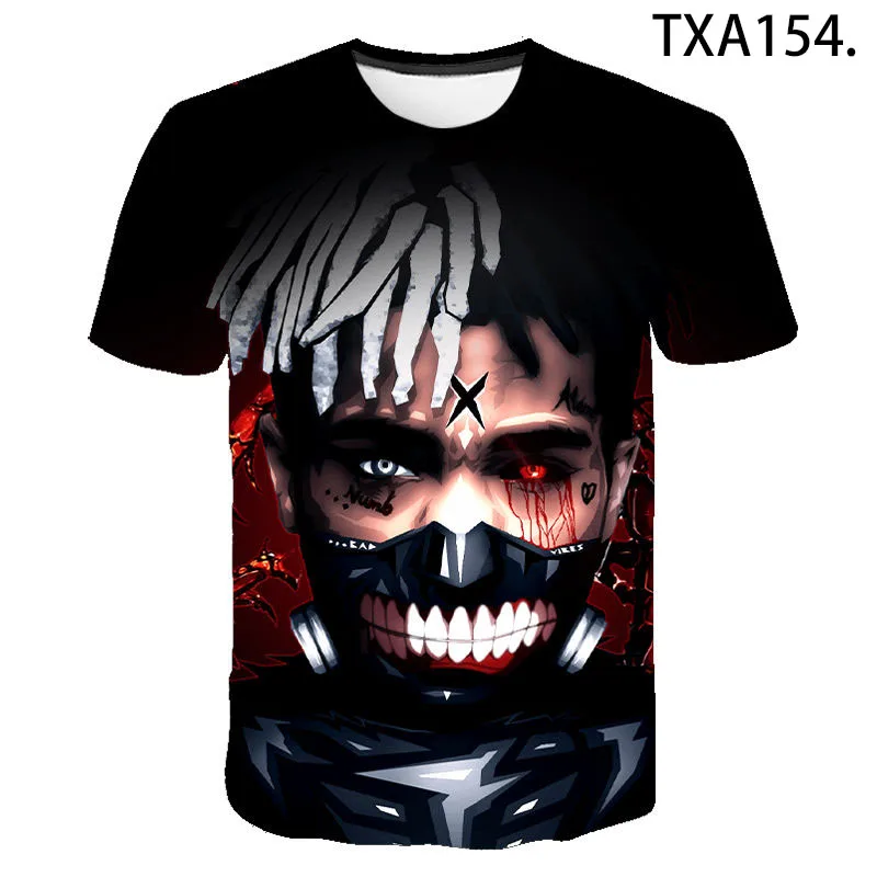 Новинка 2020 летняя 3D футболка Xxxtentacion для мужчин и женщин модная уличная одежда