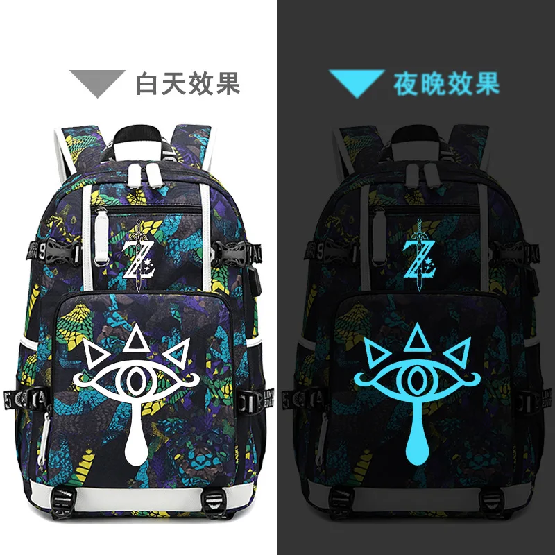 Легенда о Зельде дыхание дикие световой рюкзак студентам школьная сумка ранец