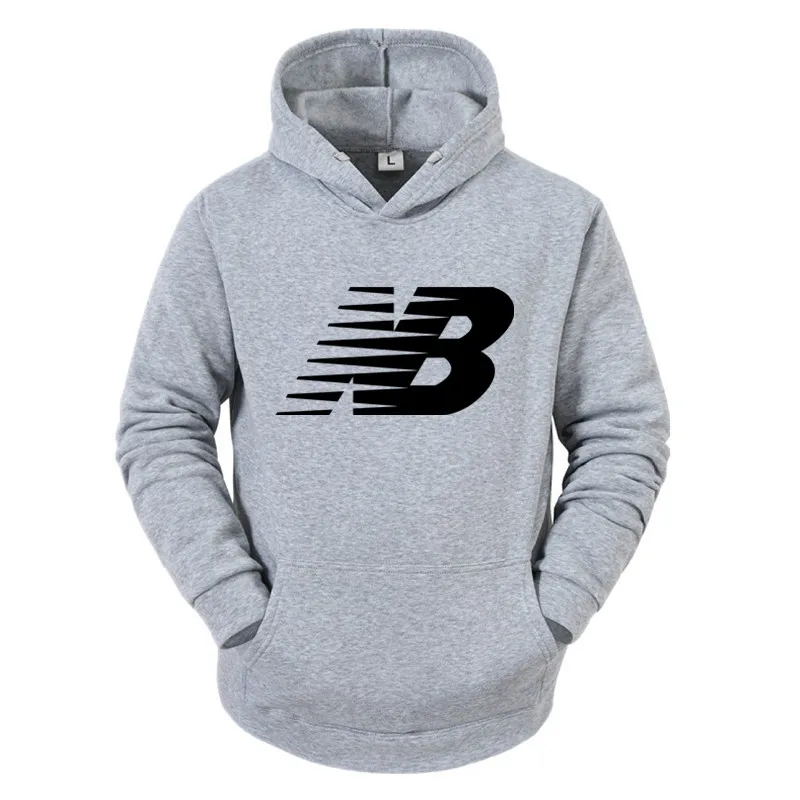 

2021 new B casual outdoor sports couple hoodie men and women hooded pullover