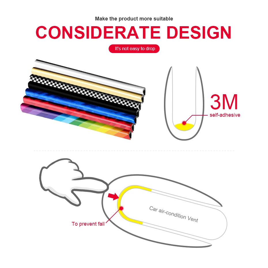 Новая U образная внутренняя решетка вентиляционного отверстия для автомобиля 20