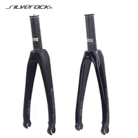 silverock carbon fork 16 1 38 1 14 349 18in 355 caliper brake disc brake 74mm 100mm thread nut for gust k3 plus folding bikes