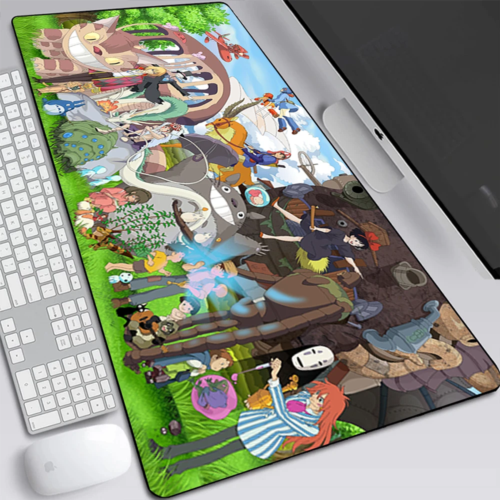 Большой игровой коврик для мыши в стиле аниме и персонажа из мультфильма