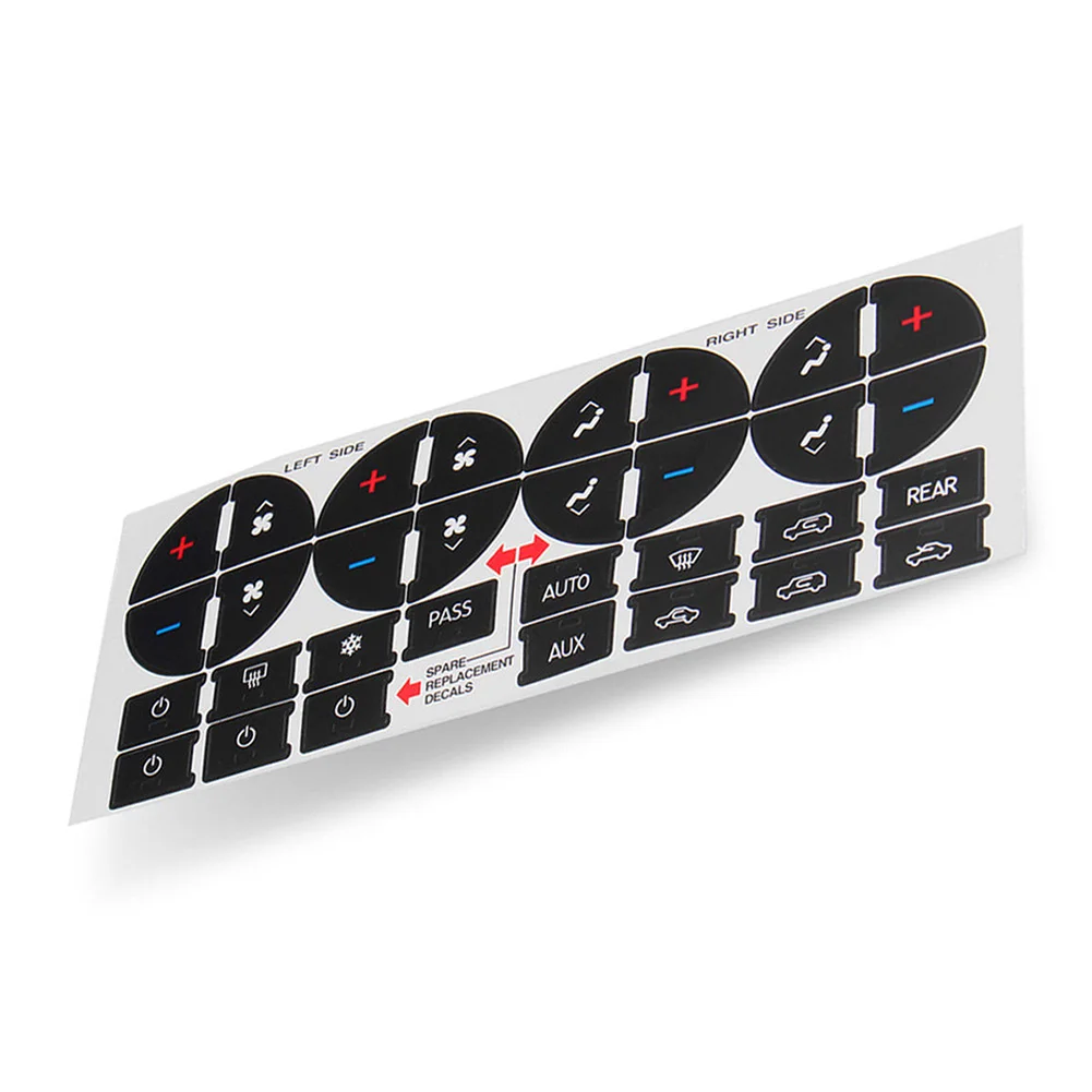 AC Кнопка ремонта наклейка наклейки тире Замена ПВХ прочный 19 31 ключи для