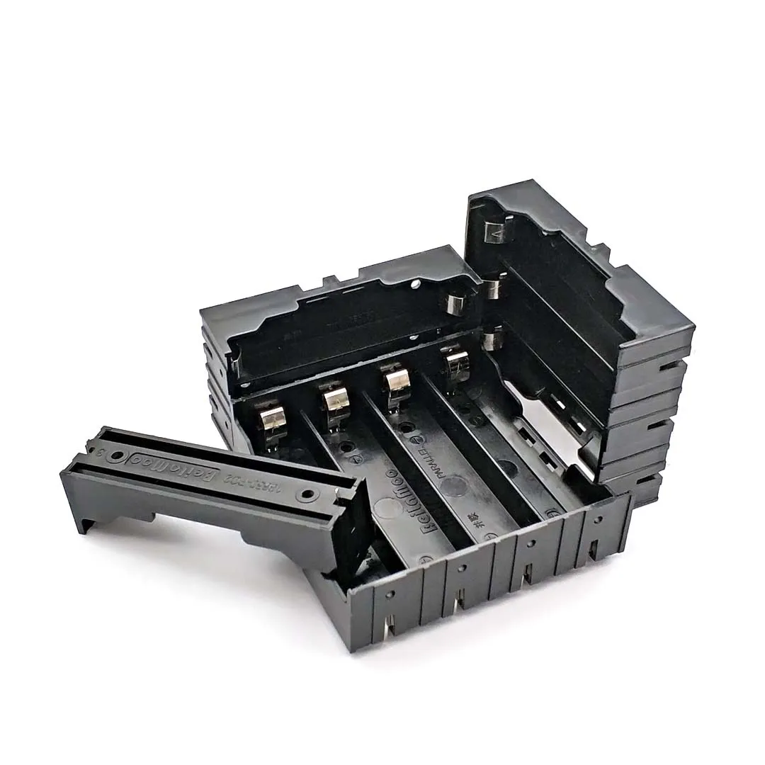 New Black DIY 1/2/3/4 Section Plastic Battery Case Holder Storage Box For 18650 Rechargeable 3.7V |