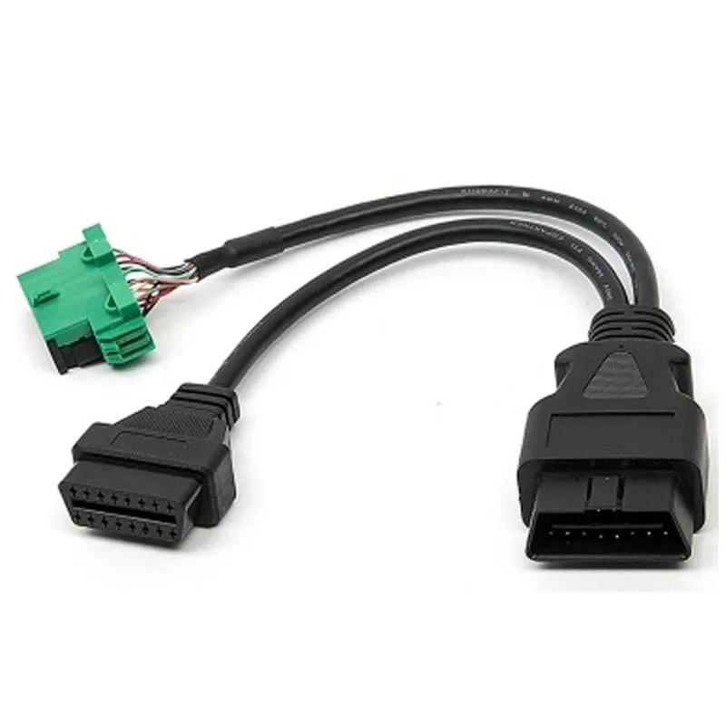 Зеленый OBD 2 OBD2 II разветвитель удлинитель Y кабеля 1 до порт 16 Pin диагностический