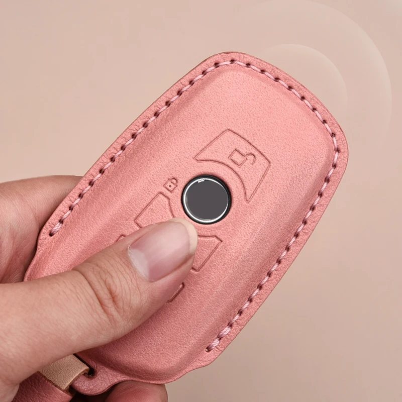 

Leather Car Key Case For BMW 3 5 6 Series X1 M1 GT F06 F07 F10 F20 F25 F30 520 525 520I 530D Keychain Bag Remote Fob Cover