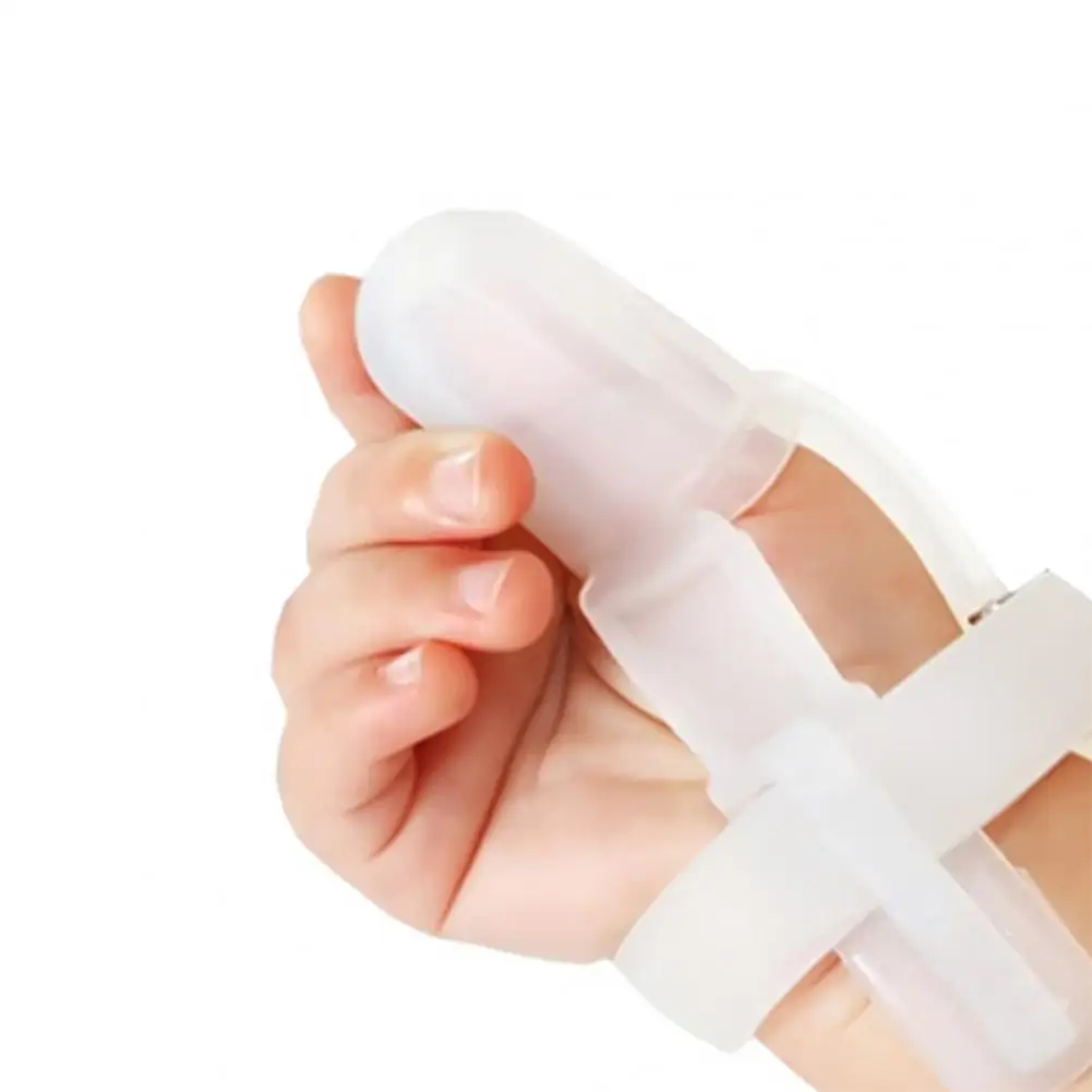 

Non-Toxic Silicone Baby Nipple Thumb Finger Sucking Stop Finger Correction Stop Kit Bite Thumb Guard Sucking Treatment