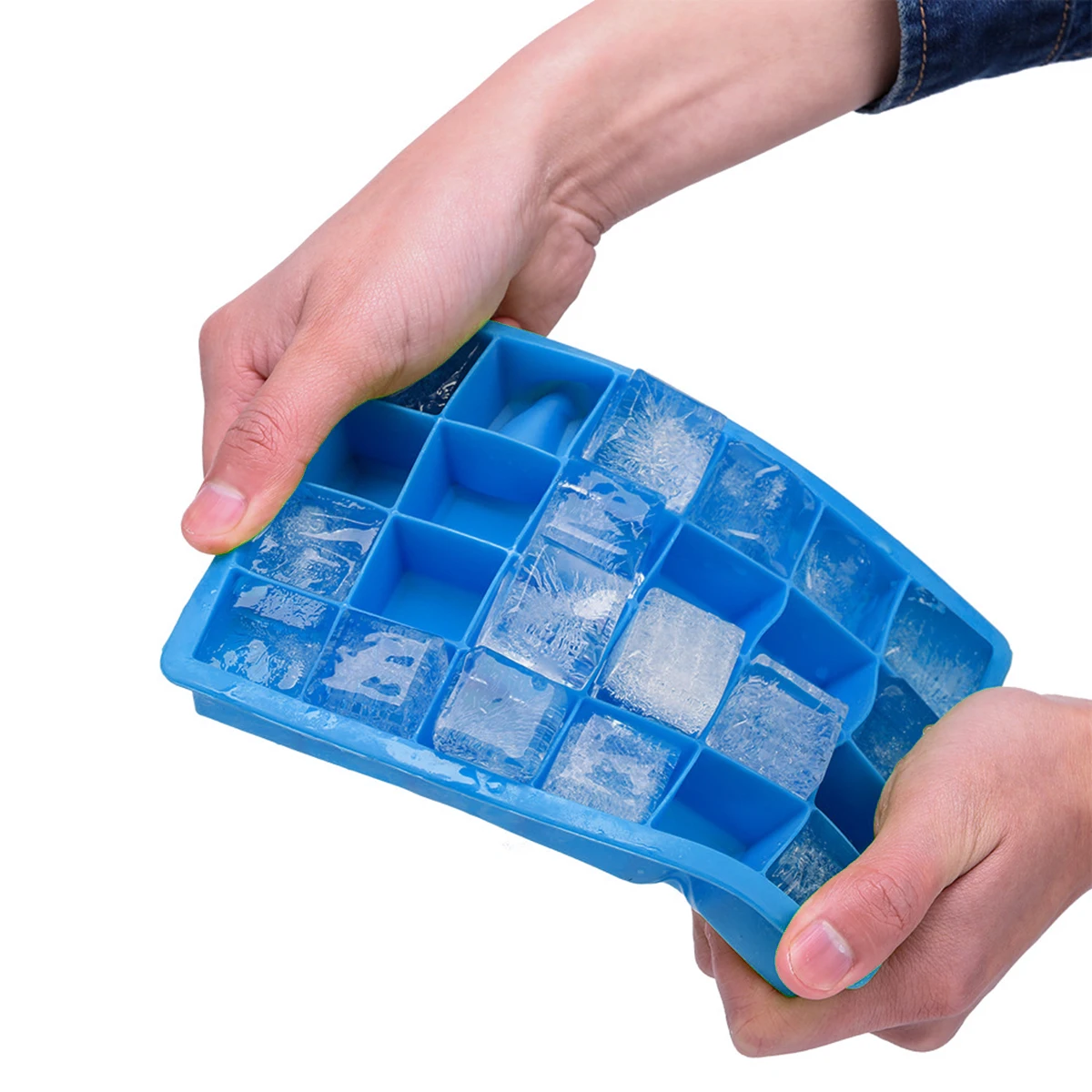 Силиконовые DIY квадратные кубики льда формы без BPA гибкая детская еда конфеты