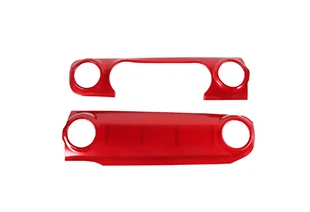 Red Центральные консоли, декоративные Стикеры для автомобилей Jeep Wrangler JL, автомобильные аксессуары, интерьер автомобиля, Стайлинг ABS, красное углеродное волокно - Название цвета: Red