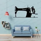 Персональные именные тексты для шитья, виниловые наклейки с цитатой, настенные Стикеры, украшение для одежды, швейная машина, настенный постер, декор WL607