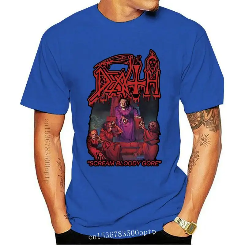 Camiseta de Death - Scream Bloody Gores para hombre, camiseta de manga corta para hombre, camiseta informal de talla grande 5xl, camiseta de Fitness para hombre