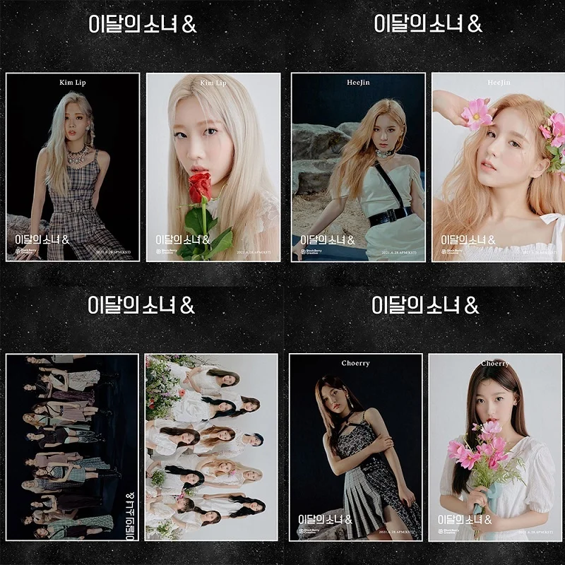 

KPOP LOONA Girl Of The Month Paint The Town Surrounding Poster Pictorial Orbit Sticker Photo "&"