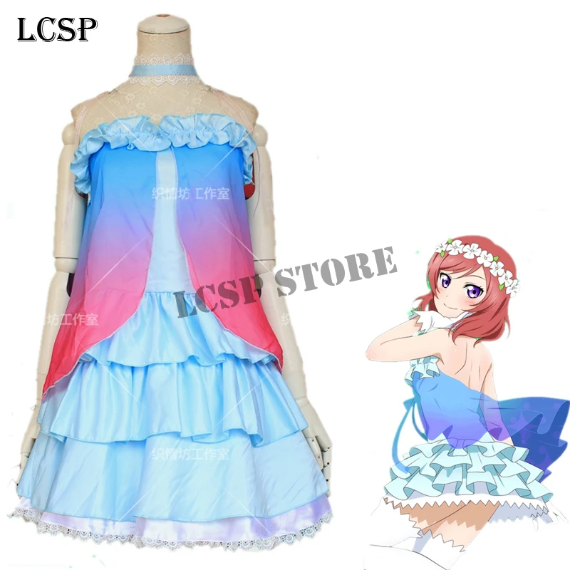 5 LCSP LoveLive! Все персонажи Yazawa Нико синий сценический японский костюм для косплея Аниме Любовь LIVE Униформа костюм одежда( гирлянда - Цвет: 5