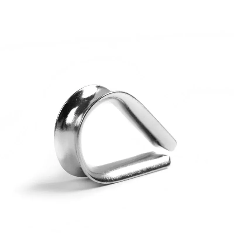 

304 stainless steel wire rope loop protective sleeve triangle ring boasting sweetheart ring
