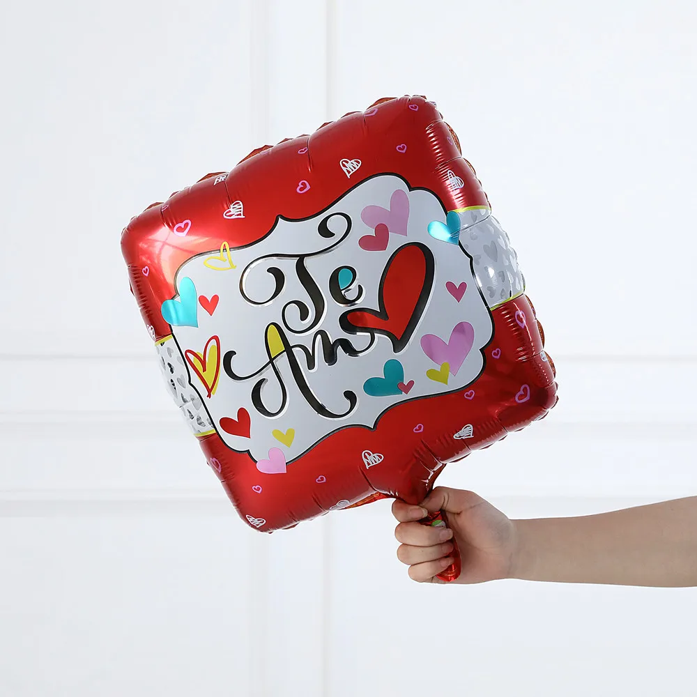 Воздушные шары из фольги в форме сердца 18 дюймов 10 шт.