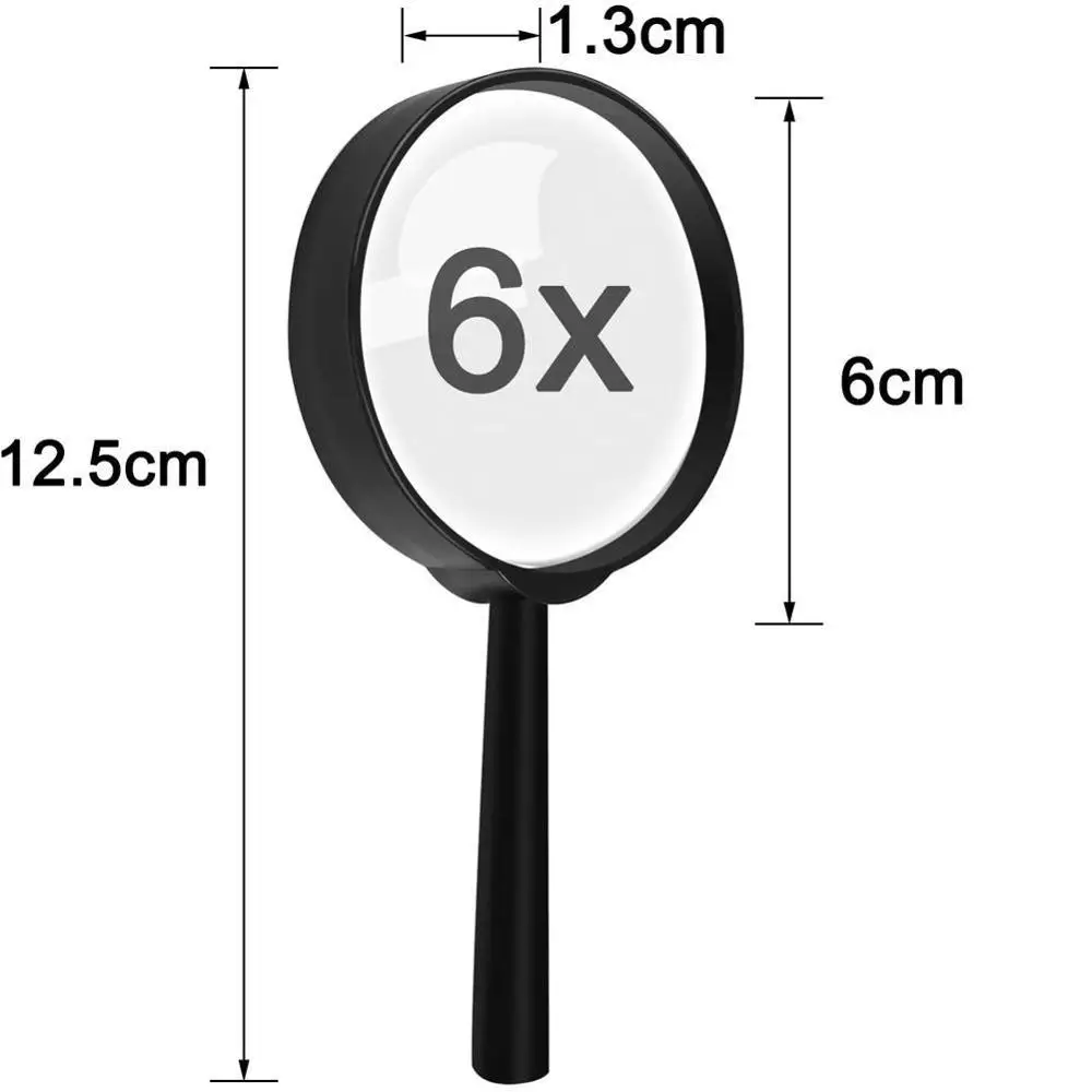 

1Pc 60mm Magnifier For Reading Tool Hand Held Magnifying Etc Glass Glass Identification For Reading Lens Glasses Reading