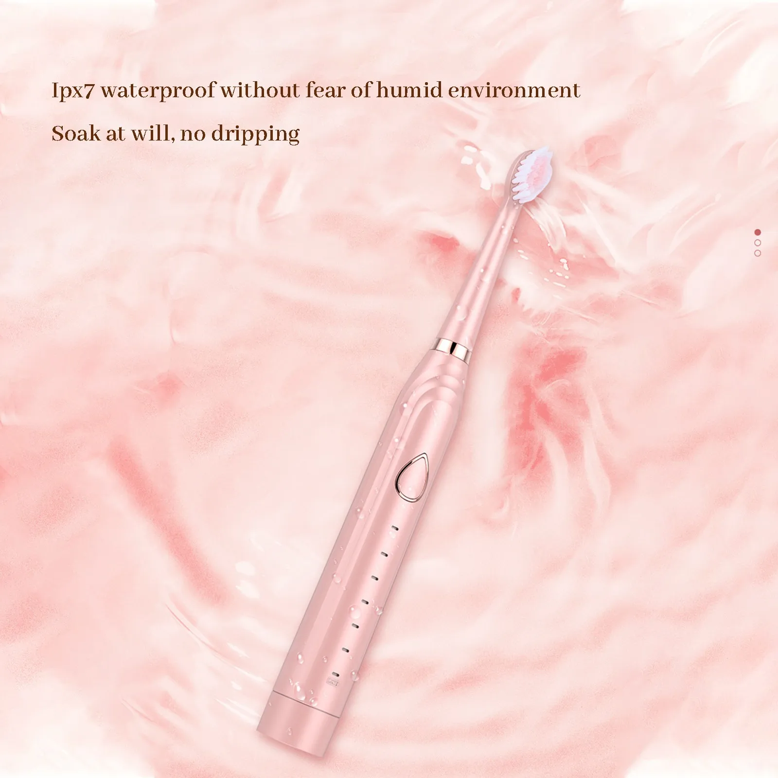 

Electric Toothbrush With 6 Brushingmodes Smart Timer And IPX7 Waterproof Adults Kid Smart Timer Whitening Toothbrush