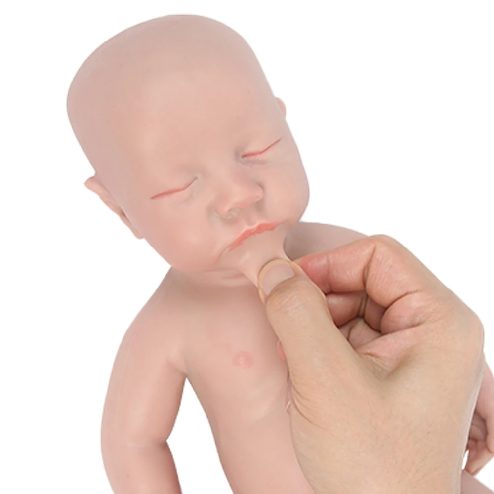 IVITA WG1548 43cm 2.18kg 100% Full Body Silicone Reborn Baby Doll Realistic Toys with Clothes for Children Christmas Gift - купить по