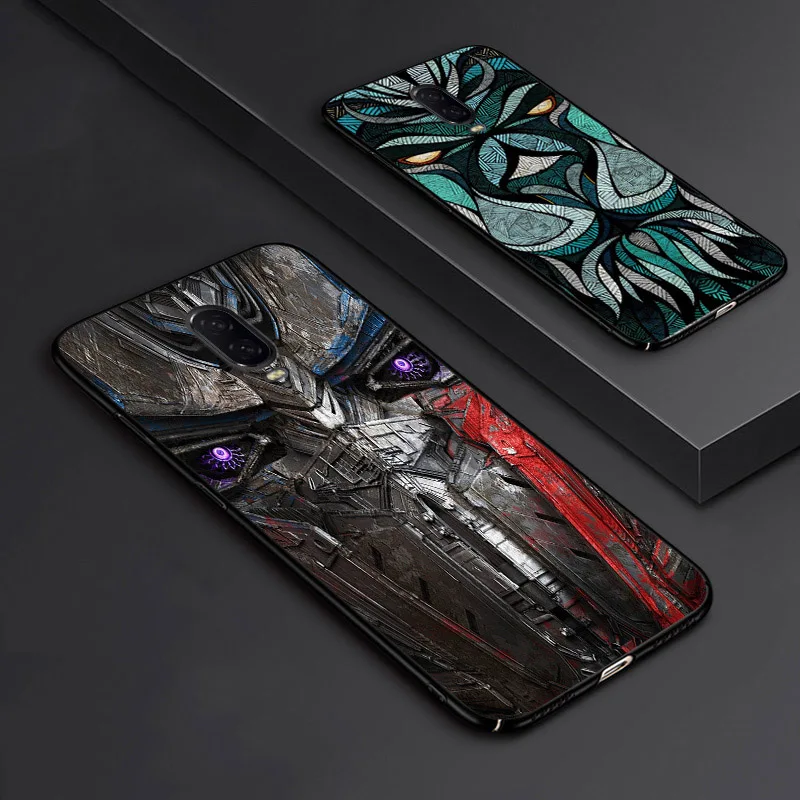 OnePlus6T чехол китайский дракон Лев волк мир анти-взрывы тиснение тонкий задний