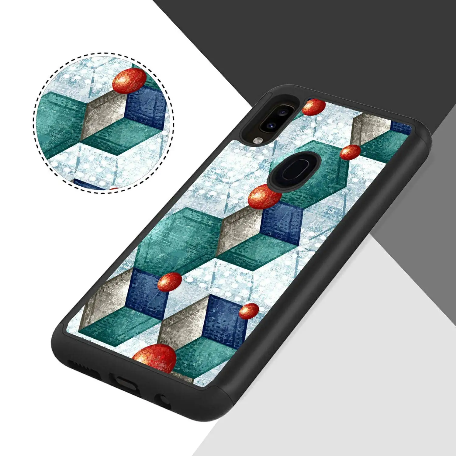 Sumsang Galaxy A10E/A20E (2019) чехол двухслойный армированный гибридный жесткий защитный