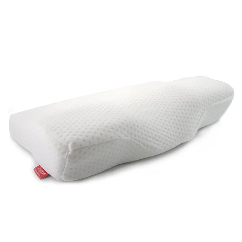 YR Memory Foam постельные принадлежности Подушка для защиты шеи сна медленный отскок Memory Foam подушка-бабочка здоровье затылочный шейный - Цвет: White