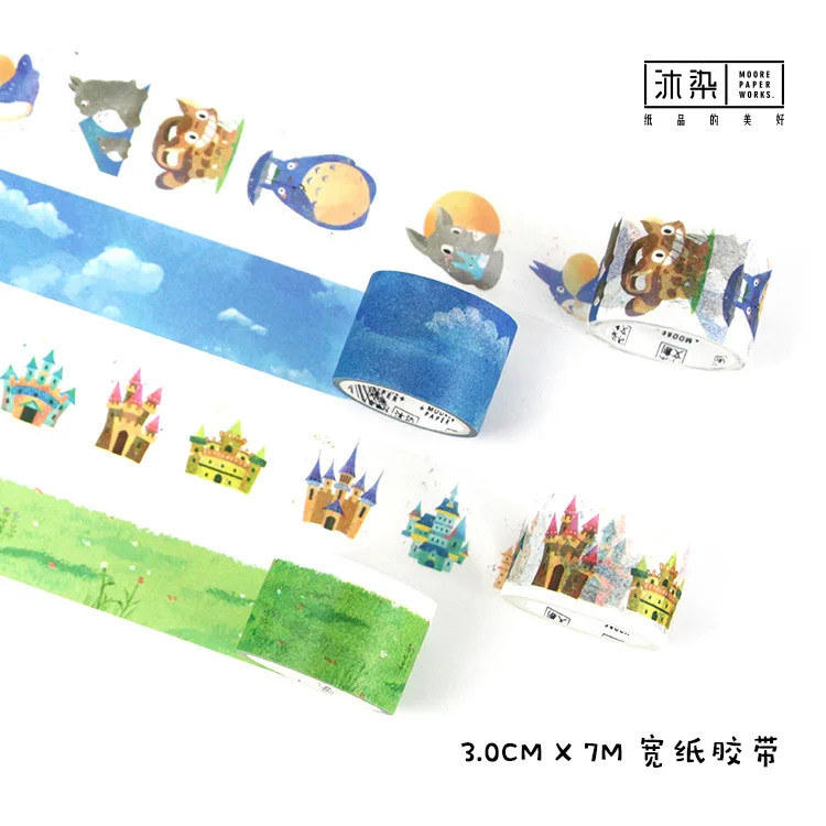 

20 pcs/lot DIY Japanese Paper Decorative Adhesive Tape Cartoon Fairytale Theatre Washi Tape/Masking Tape Stickers