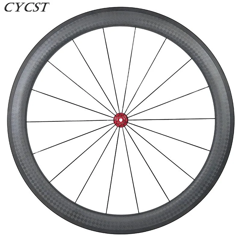 700c clincher 50 мм x 25 Широкий дорожный гоночный велосипед углеродное переднее колесо