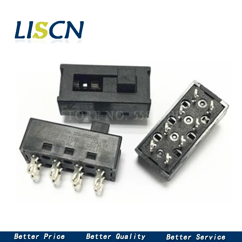 5 шт. 4A 250VAC SS-23N02 XN-2-230 переключатель DIP 3 положения 8 Pin с отверстием 2P3T фен