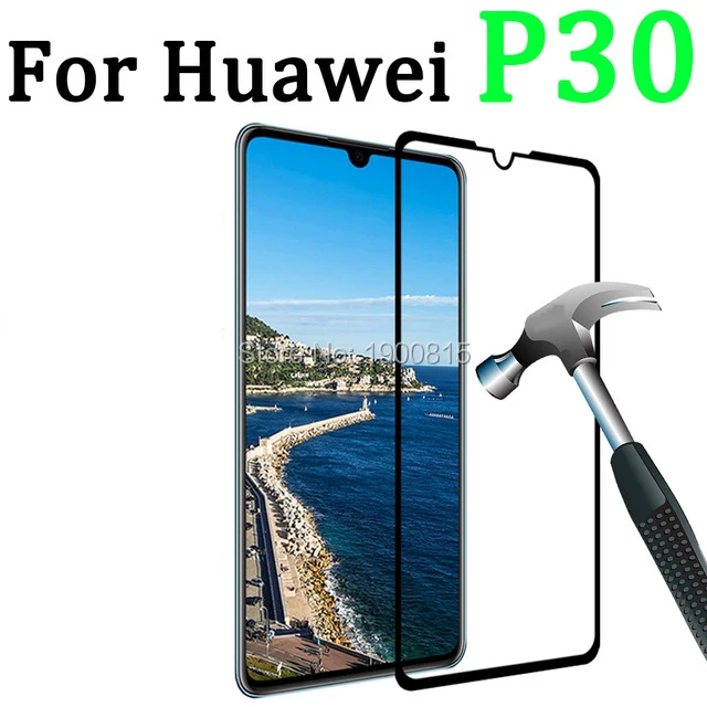 

Чехол для huawei p30 закаленное стекло p 30 lite защита для экрана huaweii huavei защитная пленка huawey huewei p30lite легкое стекло